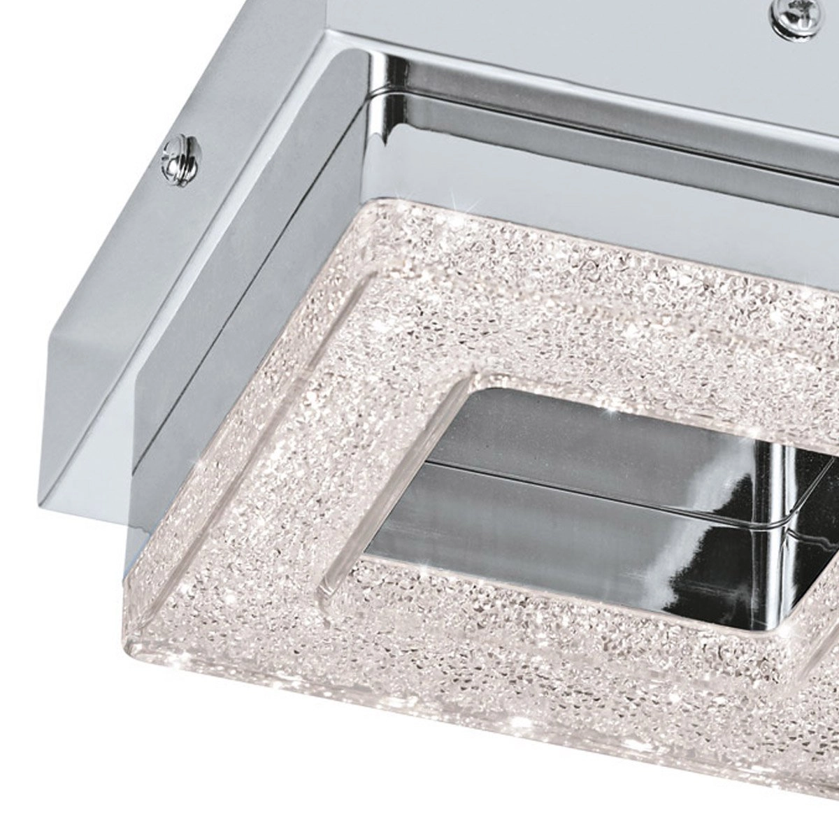 LED-Deckenlampe Fradelo 4 W – 3000 K – 12 cm Chrom mit Kristall Eglo 9002759956554