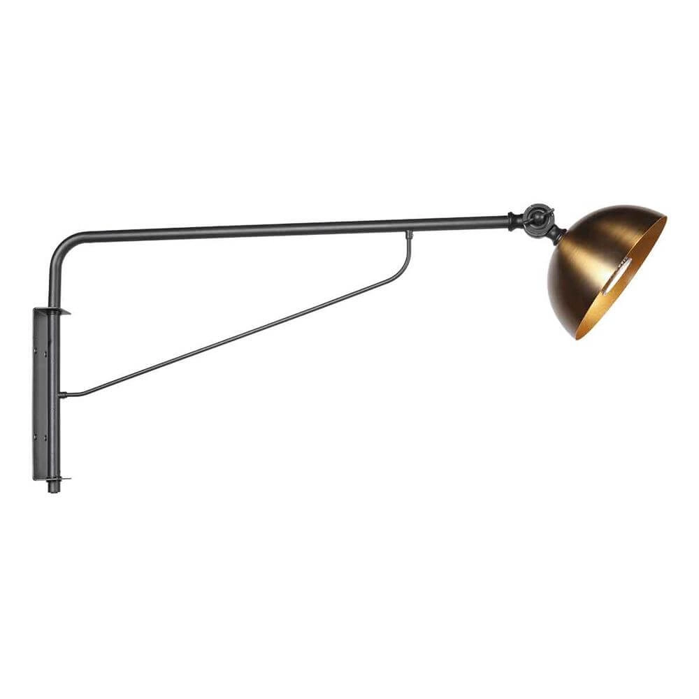 Wandleuchte Pintino schwarz mit bronze Steinhauer 8712746176506