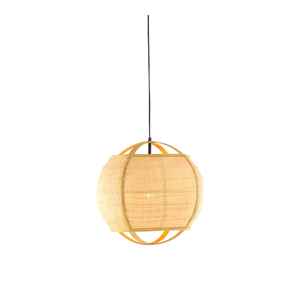 Land-Pendellampe Bozona hellbraun Ø 41 cm Light & Living 8717807843946