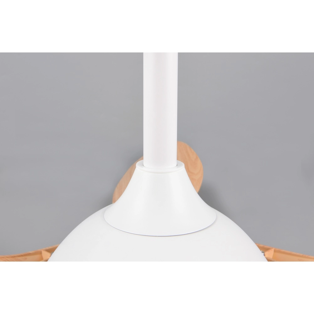 Weißer Fächer Flen mit Holzoberseiten Ø 108 cm Trio 4017807689297