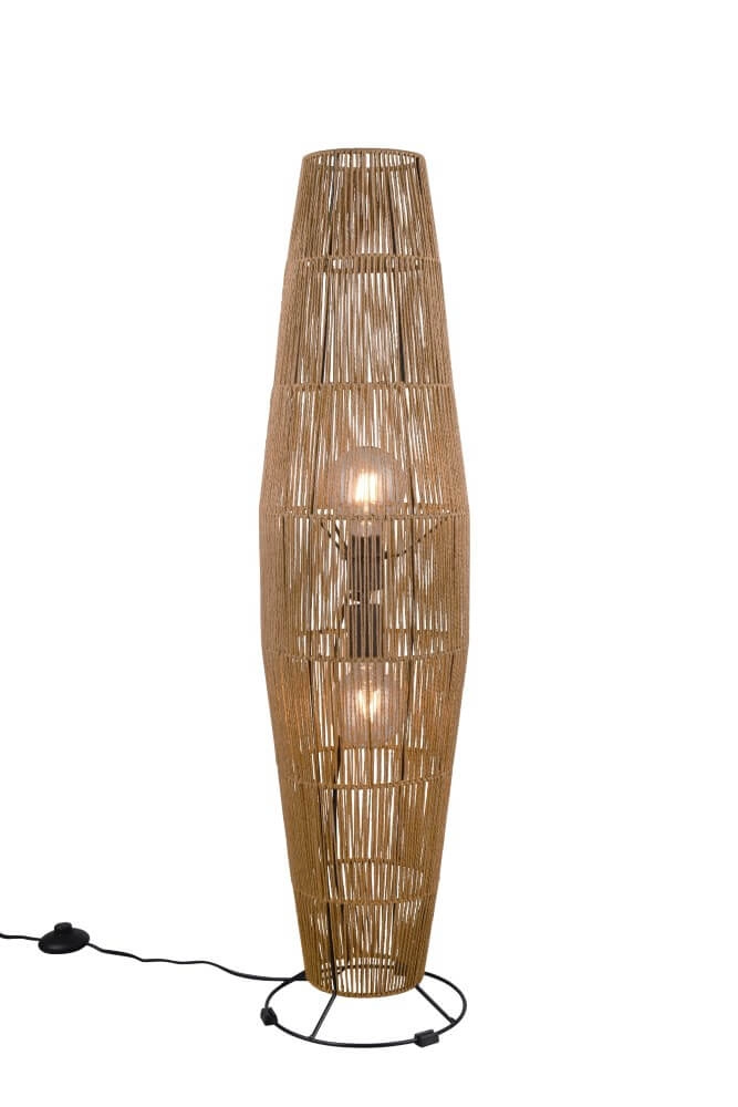 Lampe aus Rattandraht Miki Stehen