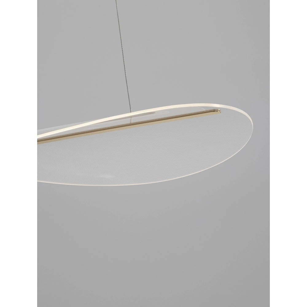 Pendelleuchte Agos gold mit Kunststoff breit Lyora 5212017439413