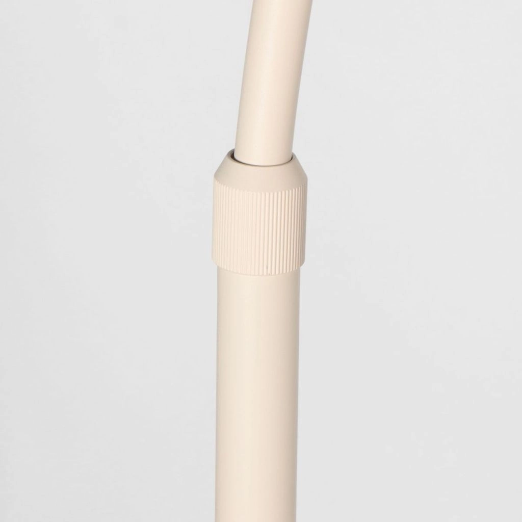 Lichtbogenlampe sandbraun Vela Lino mit schwarzem Farbton Ø60 cm Steinhauer 8712746185744