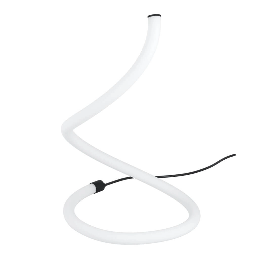 Designer-Tischlampe Banderillas weiß mit schwarz