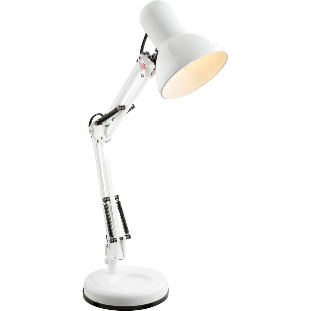 Nostalgische Schreibtischlampe Famous weiß