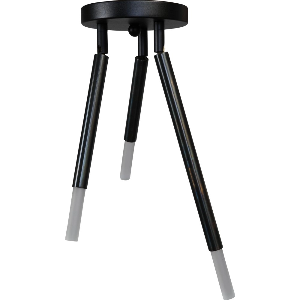 Schwarze Deckenleuchte Flute mit 3 verstellbaren Armen Masterlight 8718121209937