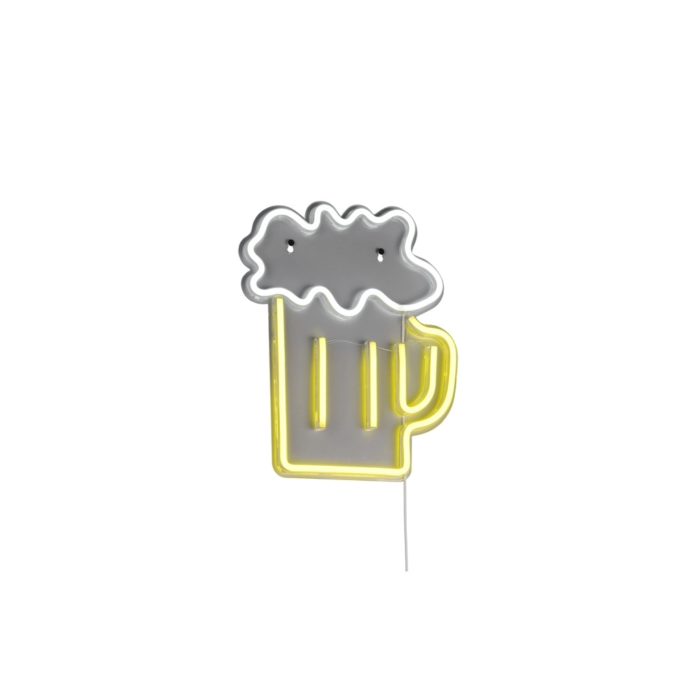 Neon-Wandleuchte Beer gelb Trio 4017807657470