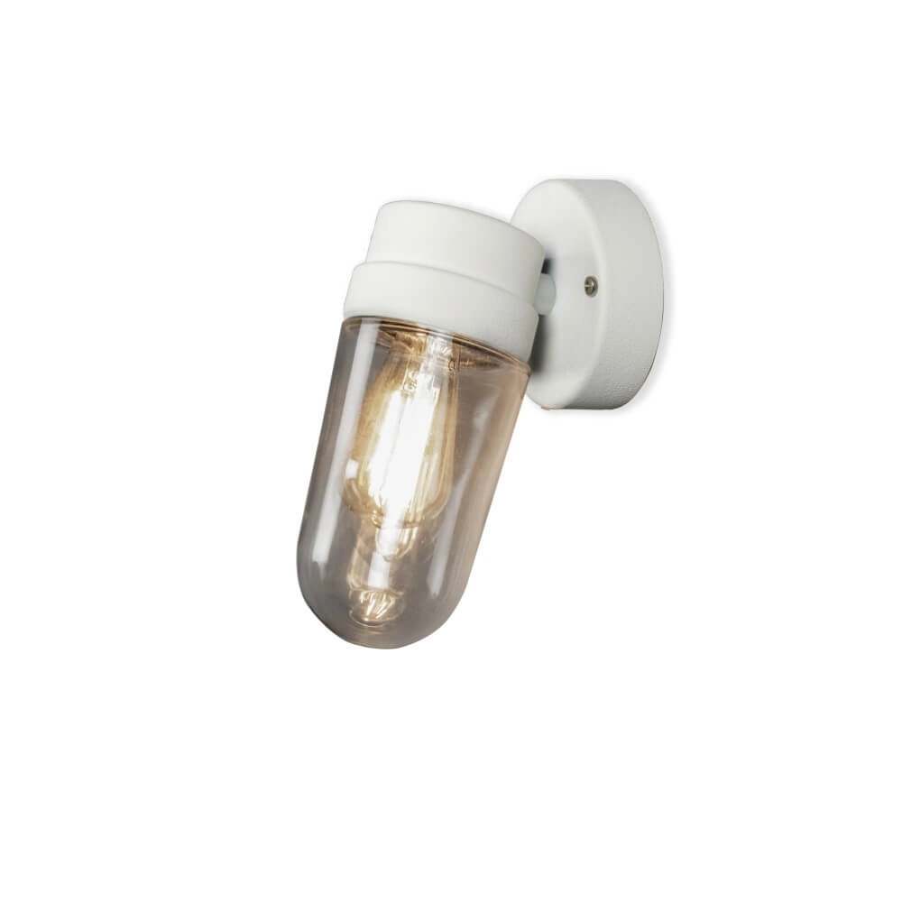 Ländliche Außenlampe Vega Weiß