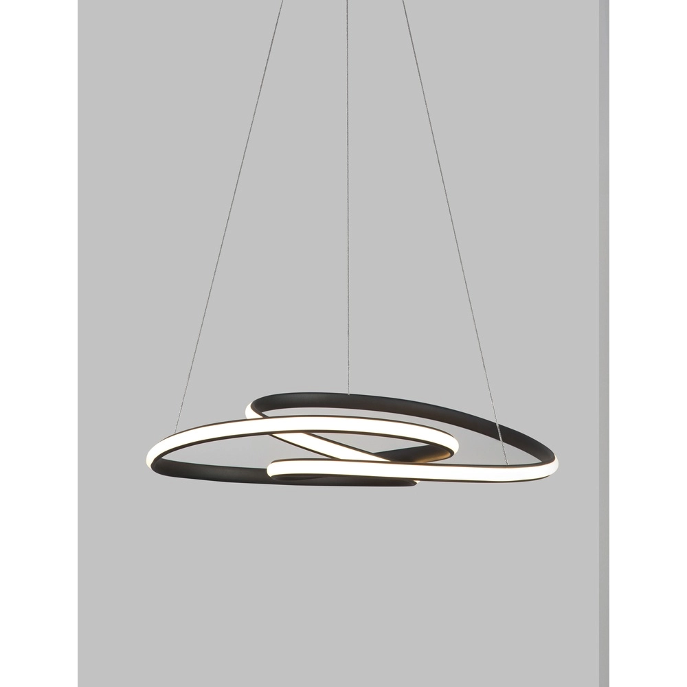 Design-Pendelleuchte Menton schwarz