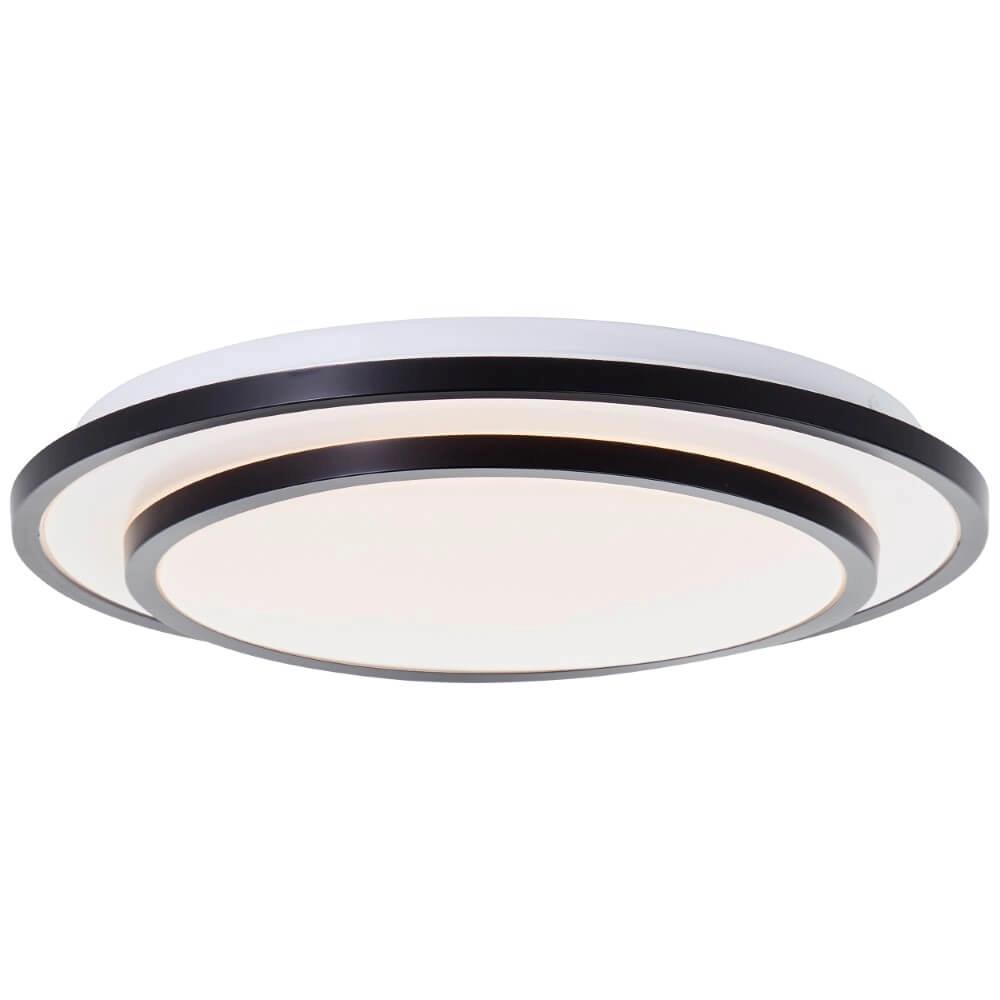 Schwarze Deckenlampe Luciano Ø 34cm Brilliant 4004353426490