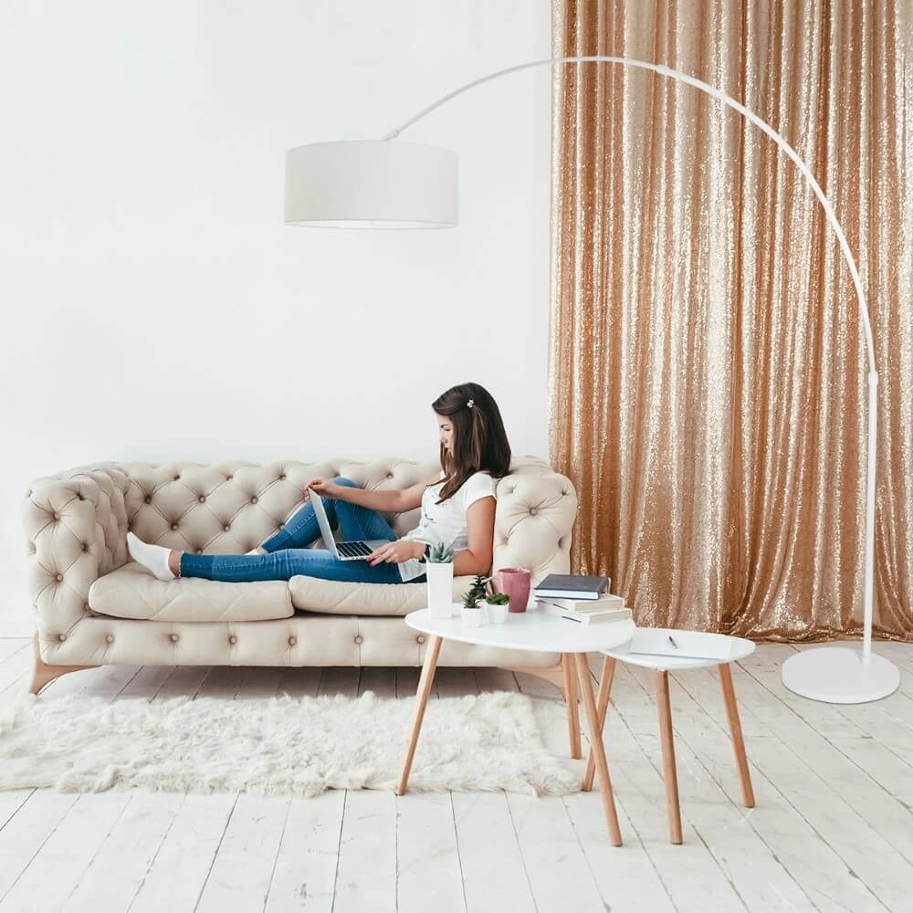 Weiße Bogenlampe Sparkled Steinhauer 8712746152326
