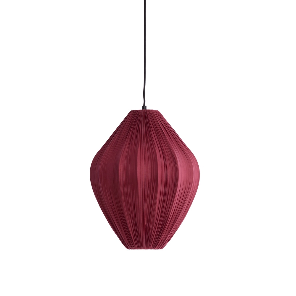 Pendellampe Verita Ø 36cm – burgunderroter Farbton