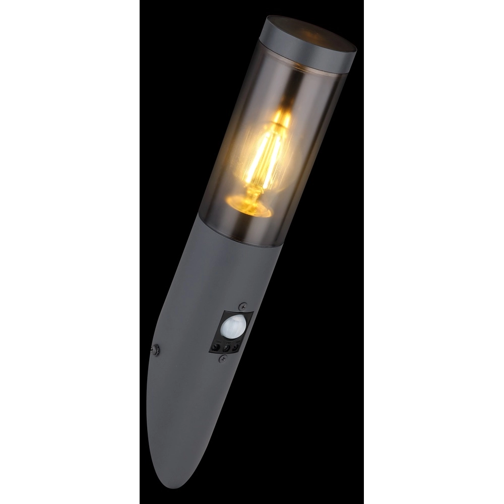 Außenlampe Boston Anthrazit mit Rauch und Sensor Globo 9007371439720