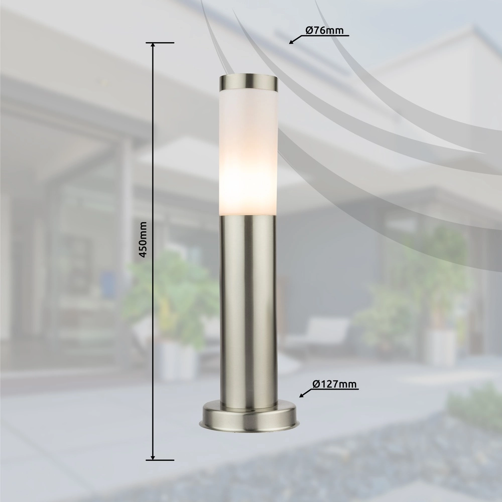 Gartenlampe Boston Anthrazit mit Weiß Globo 9007371404575