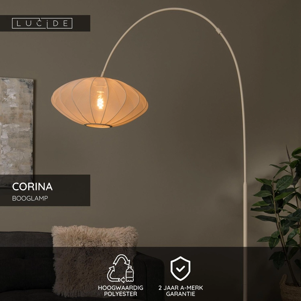 Lichtbogenlampe Corina Sandbraun Lucide 5411212032072