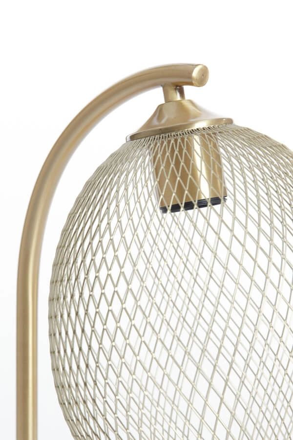 Goldene Tischleuchte Moroc Ø 20cm Light & Living 8717807686420