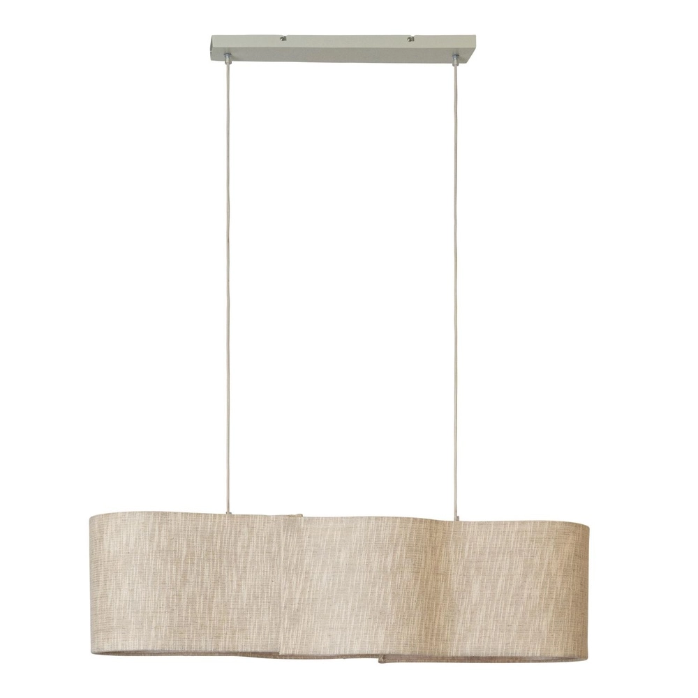 Organische Pendellampe Chantal 4-Licht Beige