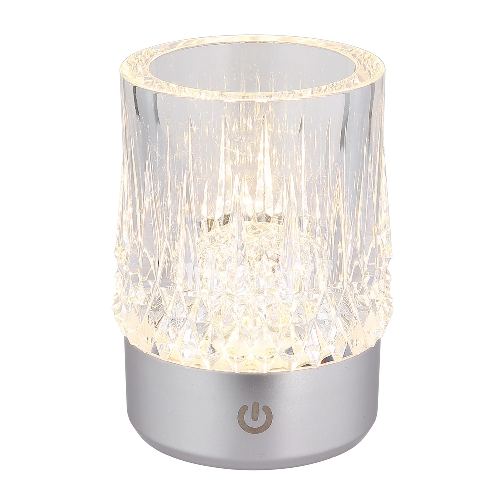 Tischlampe Lizzy Silbergrau Globo 9007371572311
