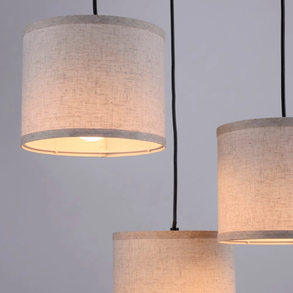 Ländliche Deckenleuchte Bark Holz Just Light 4043689975937