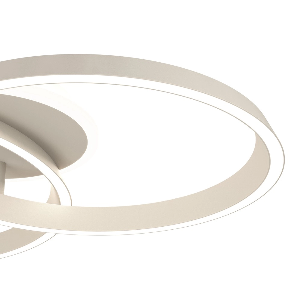 Moderne Deckenlampe Girifalco Sandbraun 67 x 48 cm Eglo 9008606408764