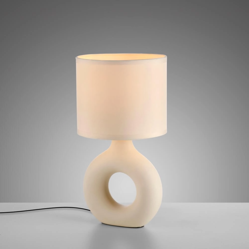 Tischlampe Carara sandfarben Just Light 4043689004859