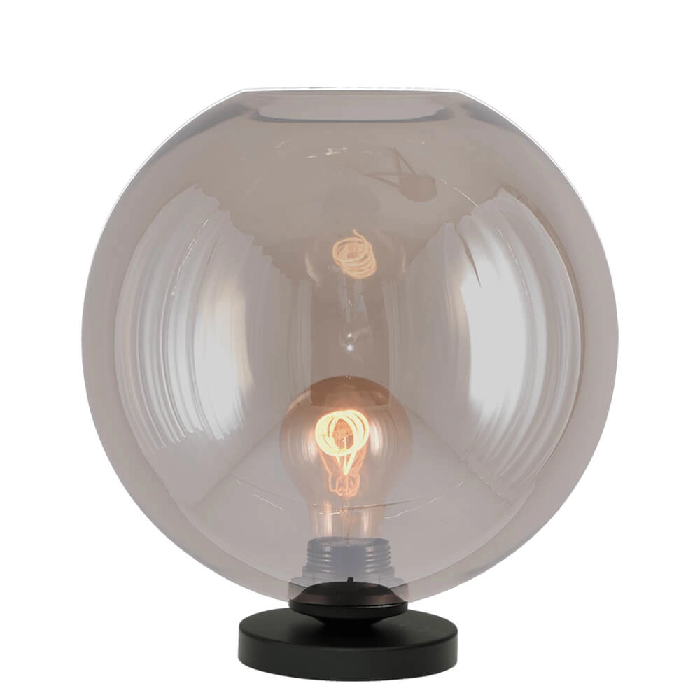 Tischlampe Bella 2 mit Ø 25cm Goldglas