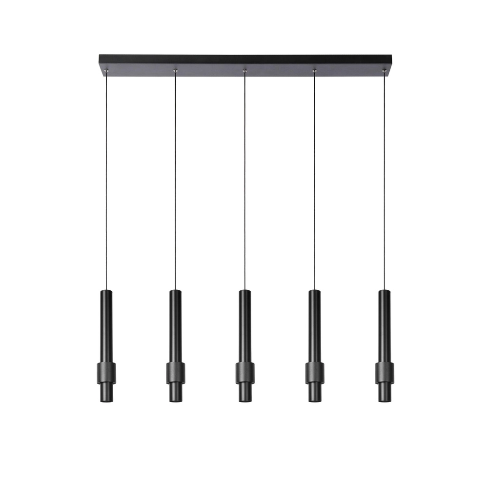 Elegante Pendellampe Margary 5-Licht Schwarz