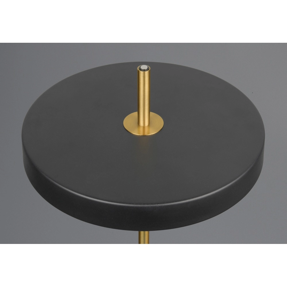 Design-Tischleuchte Keaton schwarz mit gold Trio 4017807655865
