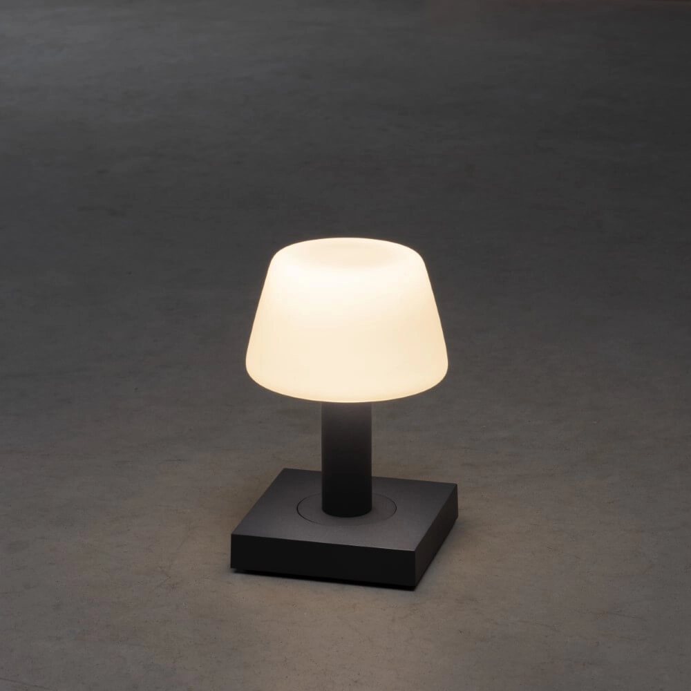Wiederaufladbare Tischlampe Monaco Anthrazit KonstSmide 7318308253725