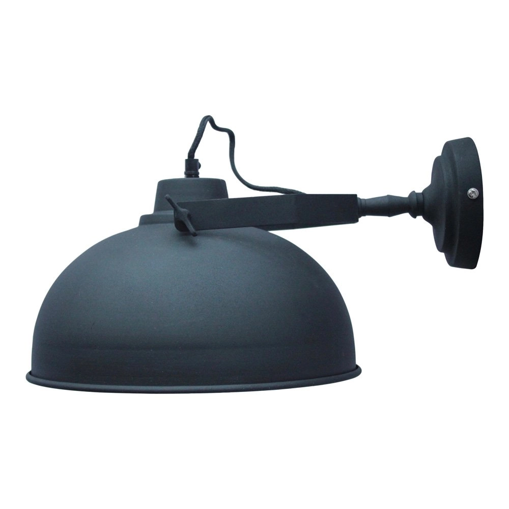 Wandlampe Urban Vintage 30 cm schwarz