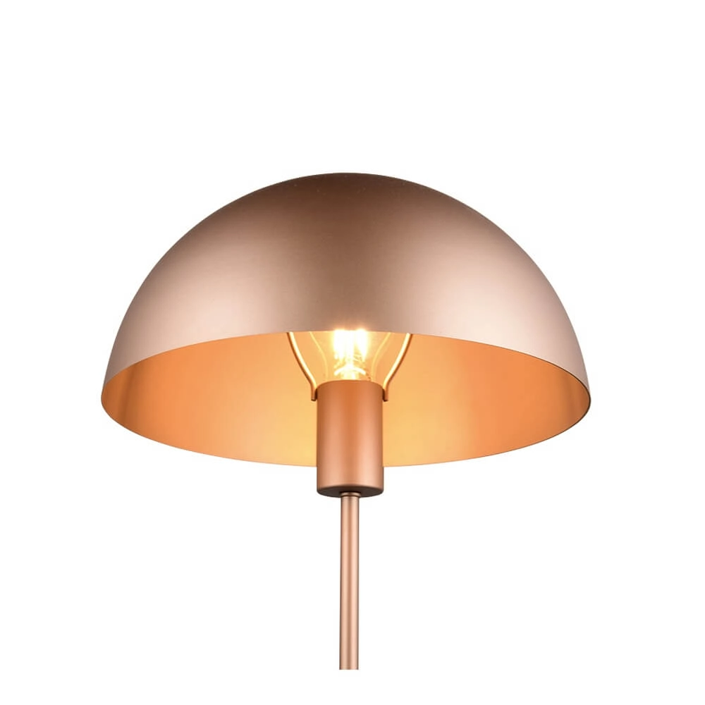 Design-Tischleuchte Nola kaffeebraun Ø 30cm Trio 4017807633948