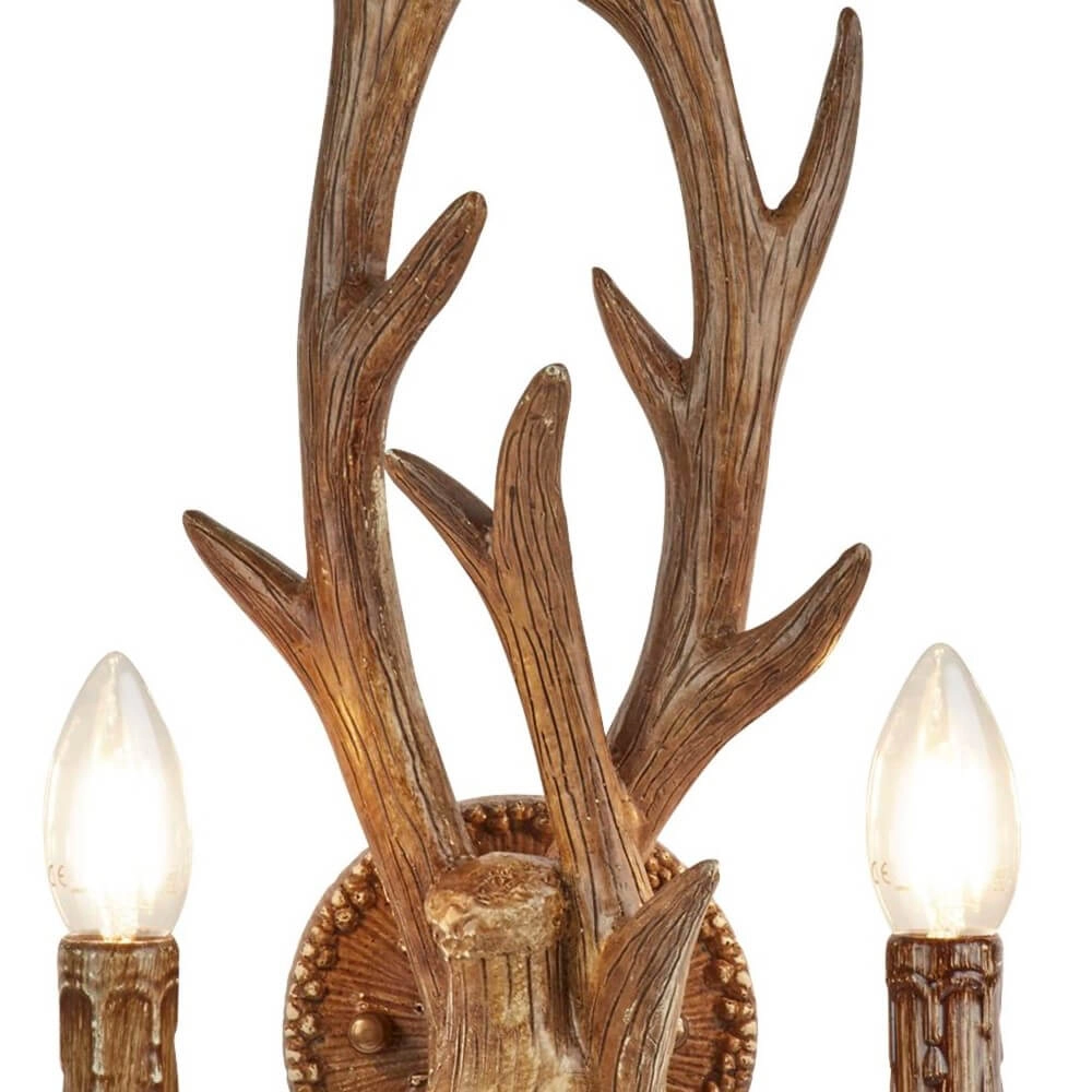 Wandleuchte aus Holz Stag Searchlight 5053423098098