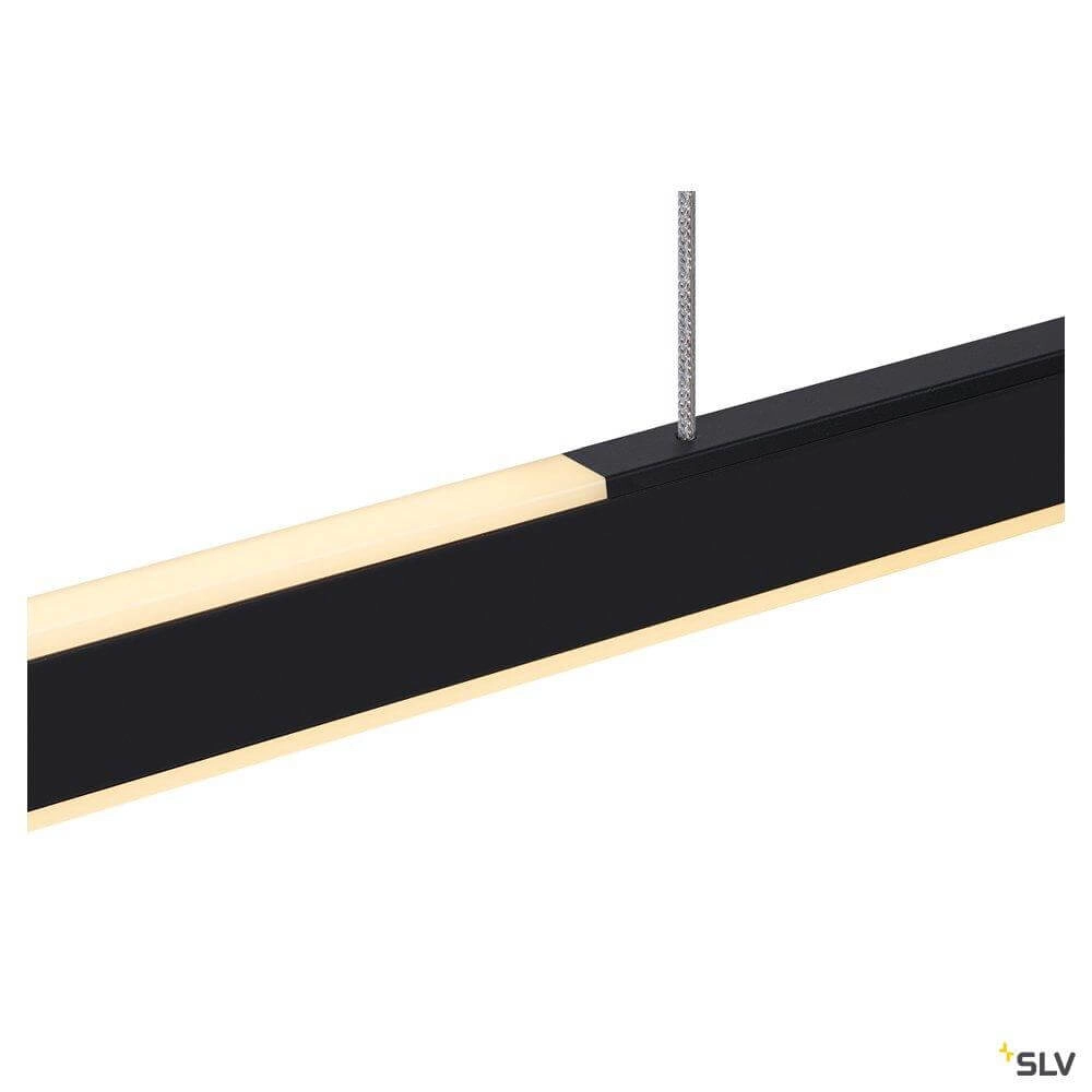 Schwarze Hängelampe One Linear 2x15w - 140cm SLV 4024163262651