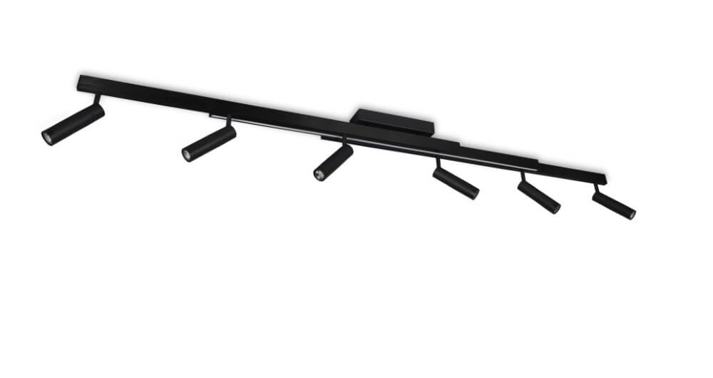6-flammiger LED-Spot Zeno Schwarz Trio 4017807627312