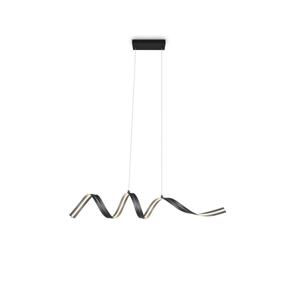 Moderne Pendellampe Tivor Schwarz Trio 4017807706291