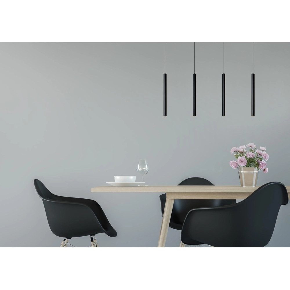 4-Licht Pendellampe Lorenz Design Schwarz Lucide 5411212740687