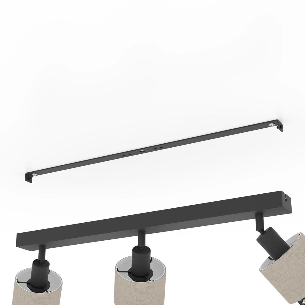 Japandi Deckenlampe Rosley 3L – schwarz mit Creme Eglo 9002759436582