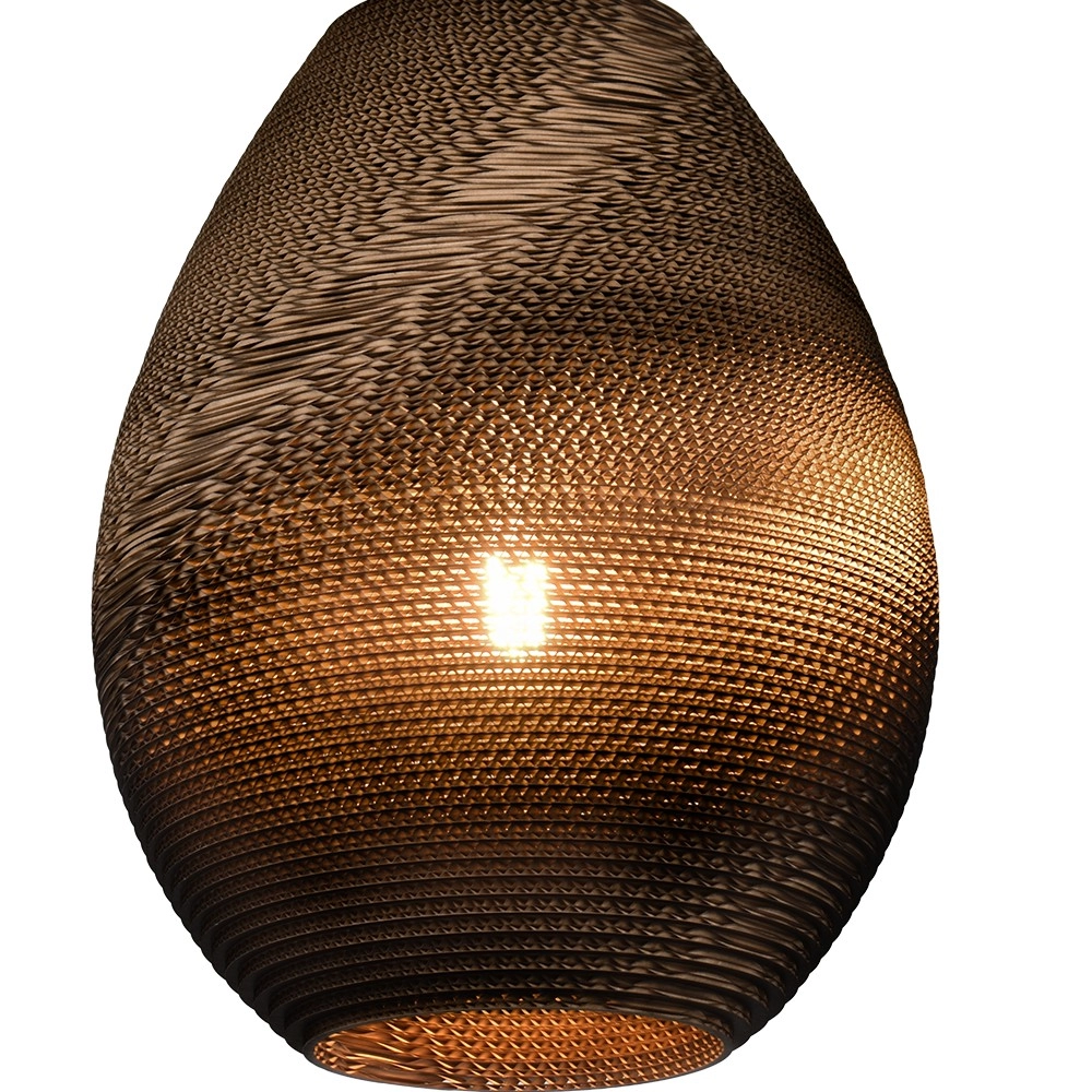 1-Licht-Pendellampe Carta Pineapple Think-paper Kakao Ø 39 cm Masterlight 8718121437569