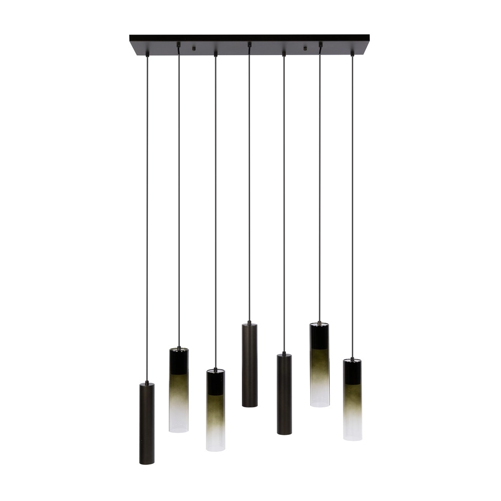 Elegante Pendellampe Lungo Sienna Brown 7-Lights Lyora 8716803514904