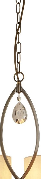 Klassische Hängelampe Alberto 8-flammige antike Bronze Searchlight 5053423098272