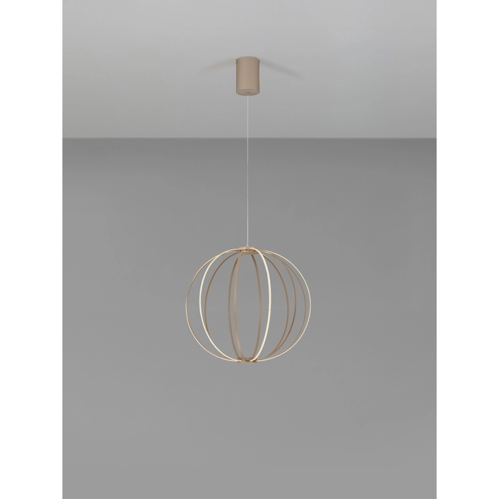 Pendellampe Brea beige Ø 50cm Lyora 5212017494375