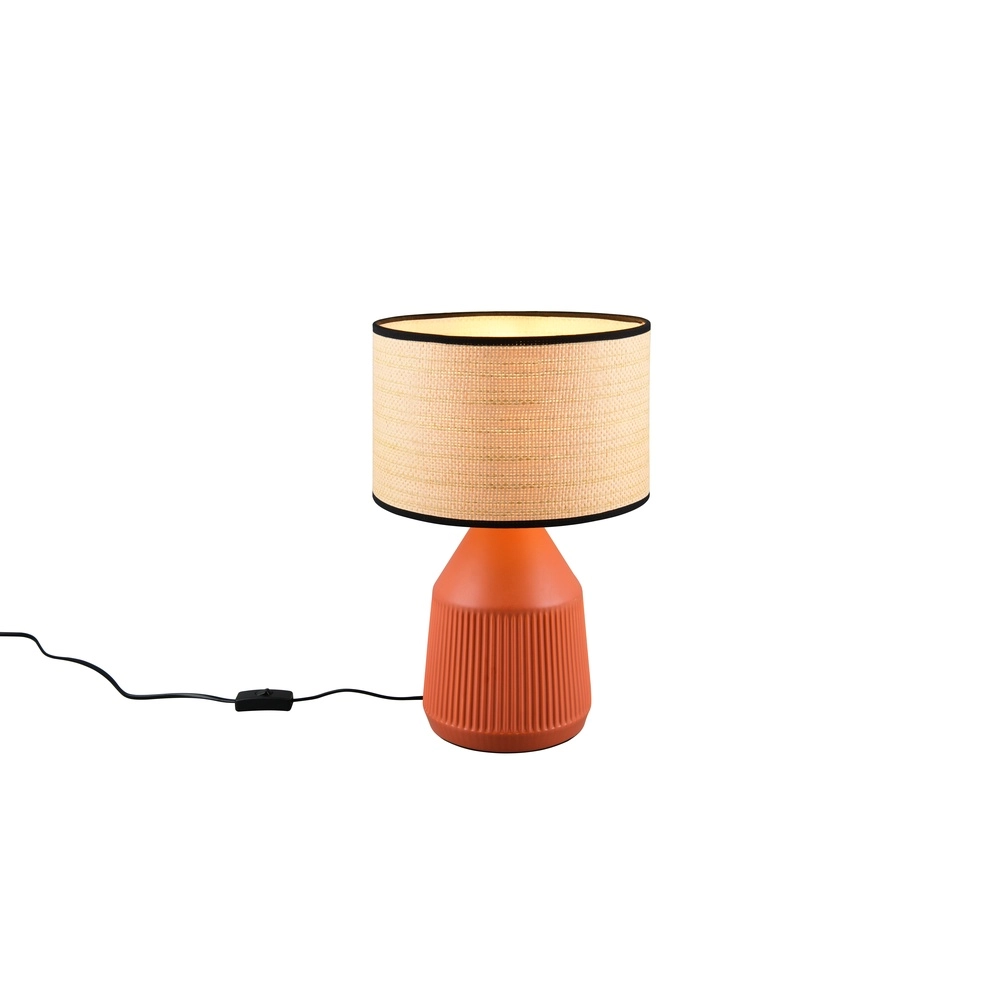 Tischlampe Formentera Ø 28 cm Terrakotta Trio 4017807678147