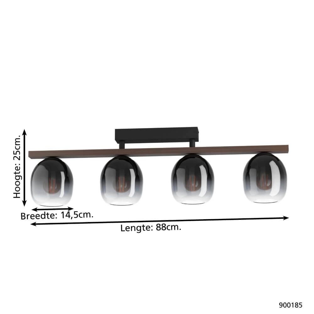 Glas-Deckenlampe Filago Eglo 9008606235322