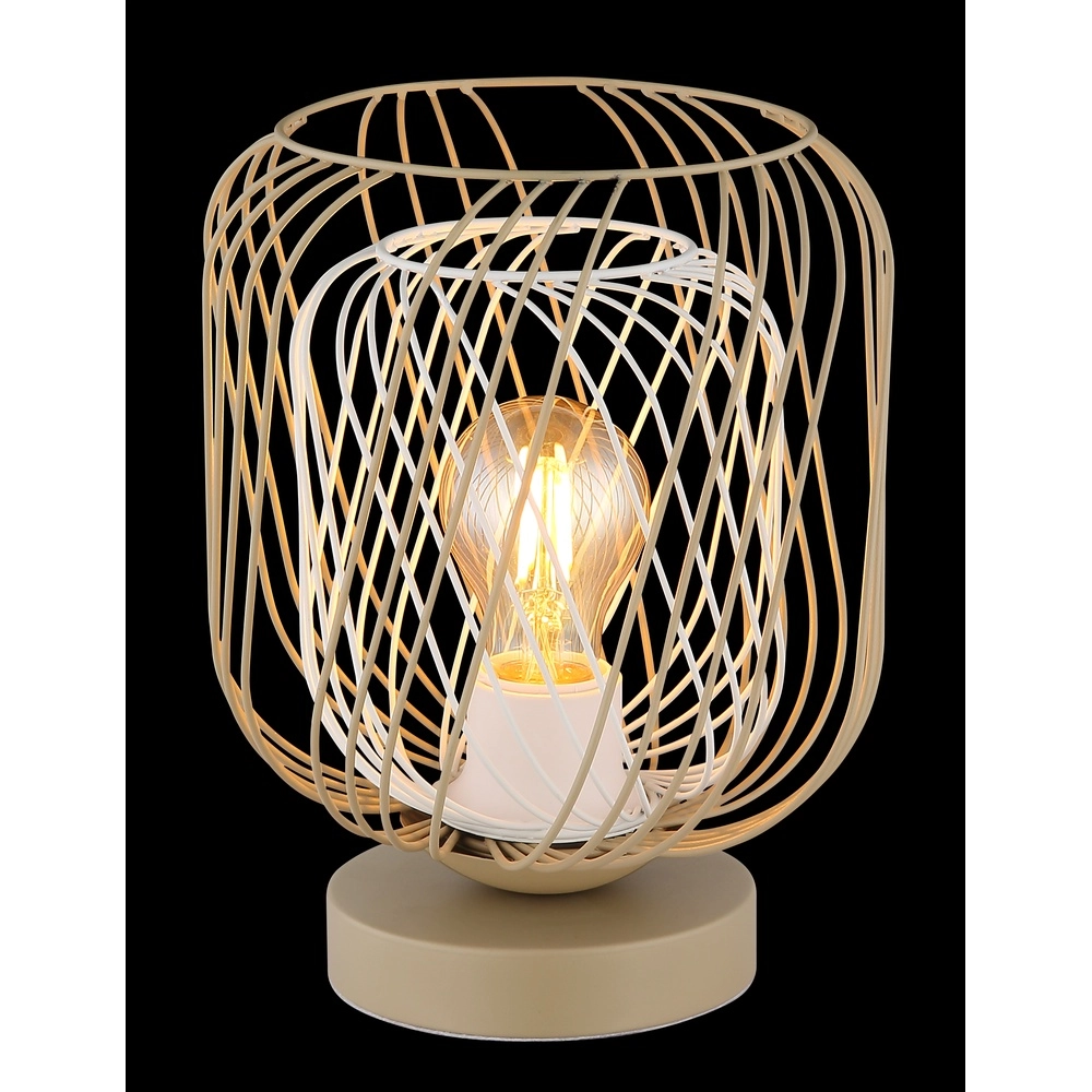 Tischlampe Dichti sandbraun Globo 9007371525348