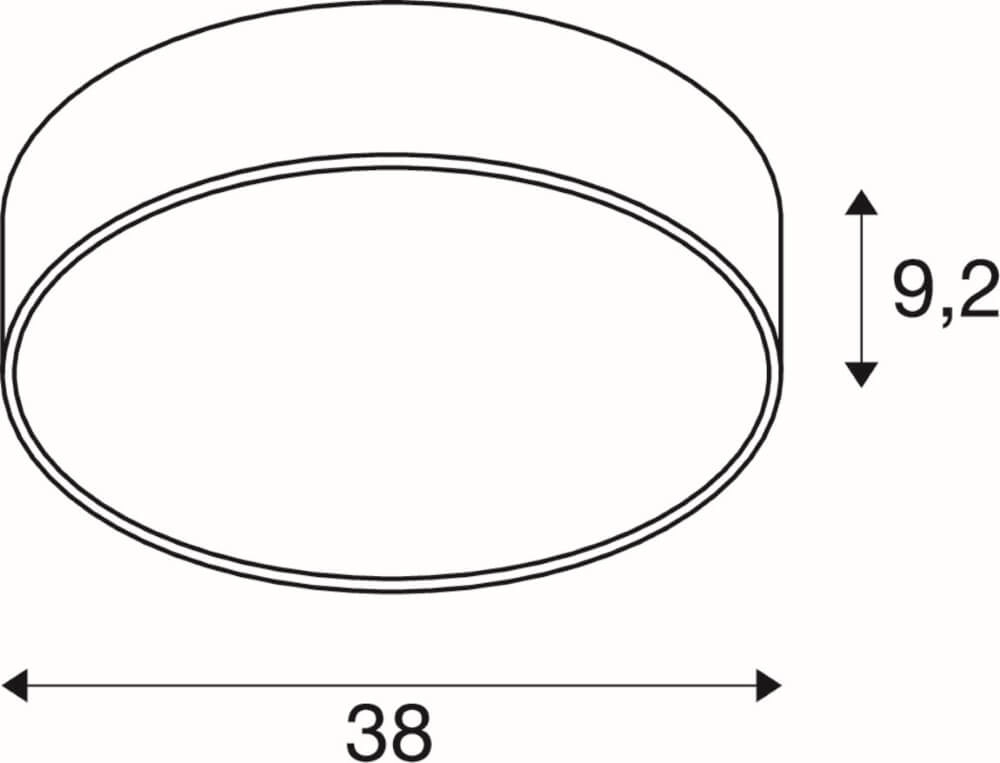Deckenleuchte / Hängeleuchte Medo 40 weiß - CCT - Ø 38cm SLV 4024163276696
