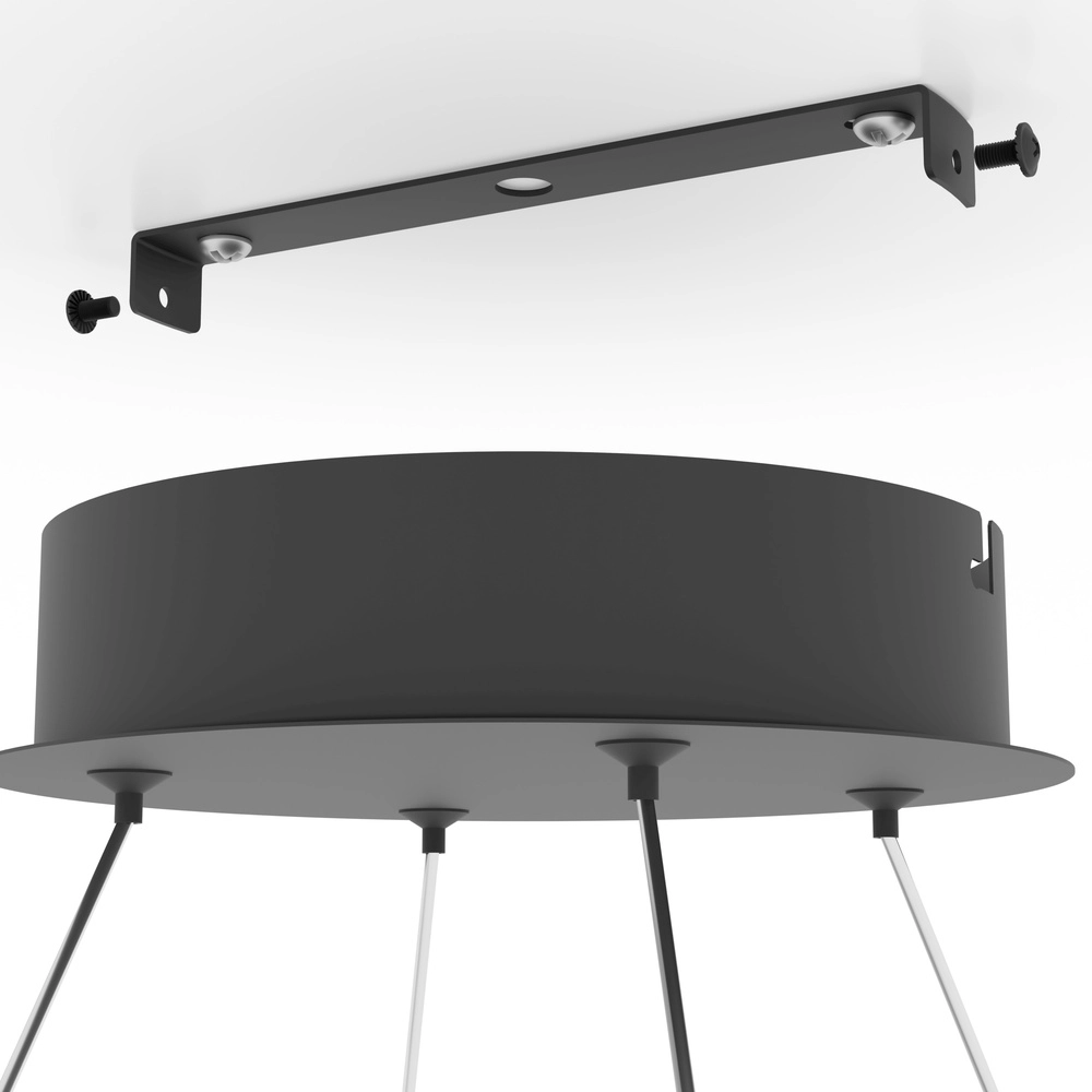 XL LED-Pendellicht Parruta Ø 99cm – schwarz Eglo 9008606315697