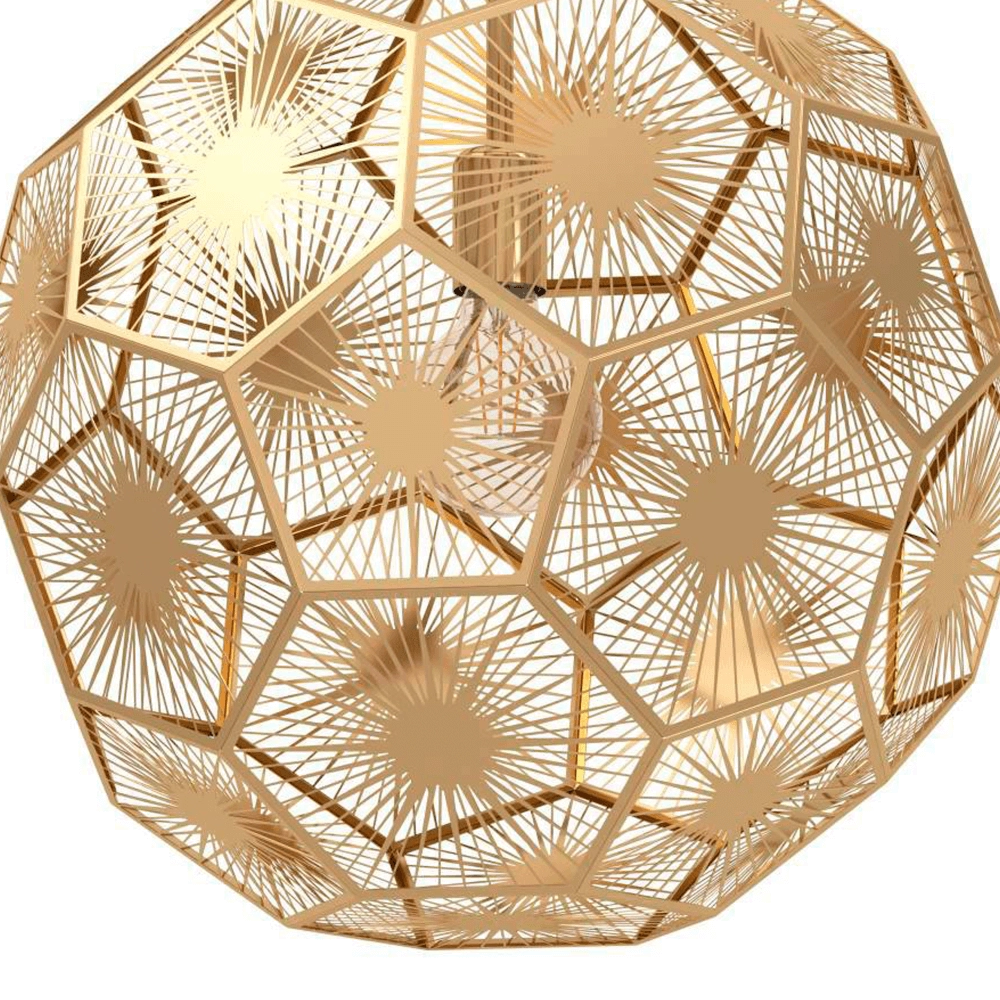 Hängelampe im Golddesign Skoura Ø 50cm Stars of Light 9002759397562