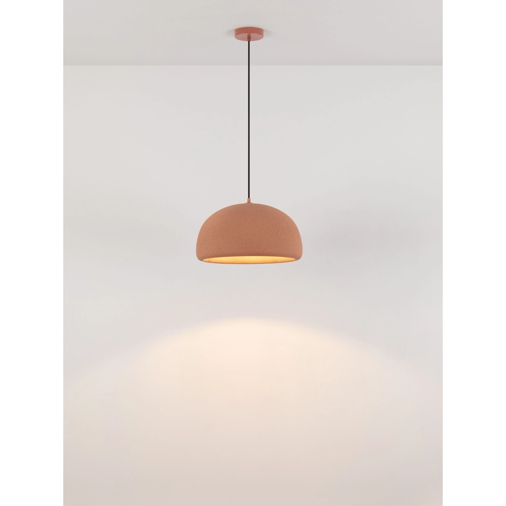 Moderne Pendellampe Davo Terrakotta Ø 43 cm Lyora 5212017495648