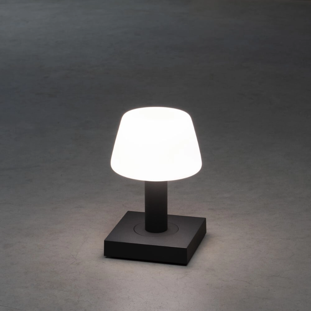 Wiederaufladbare Tischlampe Monaco Anthrazit KonstSmide 7318308253725
