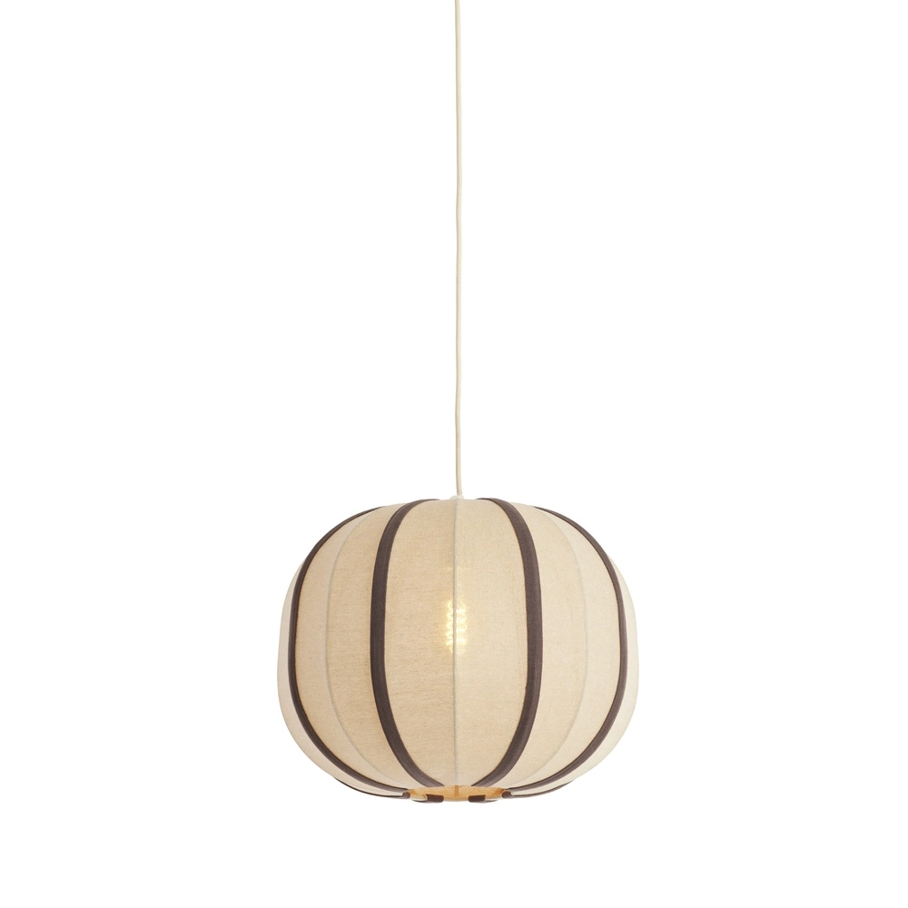 Japandi-Pendellampe Esmiria Ø 40cm – dunkelbraun Light & Living 8717807835934